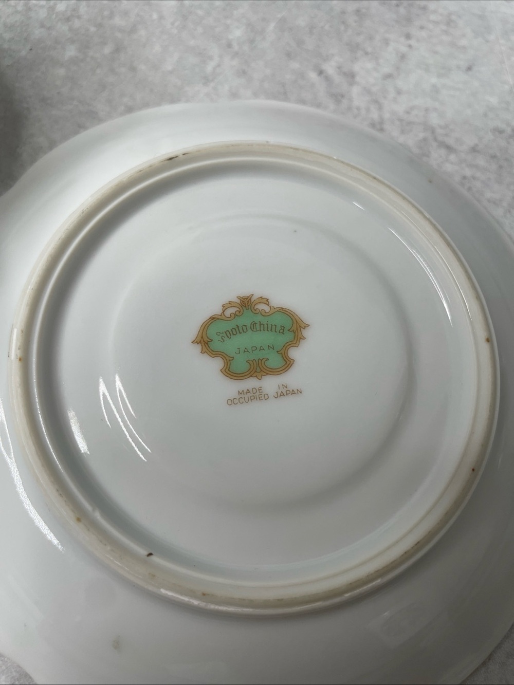 Vintage Spoto China Blue Floral Teacup & Saucer Set Made in Occupied Japan - Picture 8 of 8
